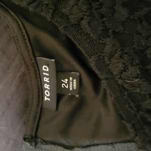 Black mini lace dress